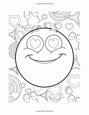 Amazon.com: Emoji Coloring Book: :Funny Stuff, Cute Faces and Inspirational  Quotes: Awesome Design… | Emoji coloring pages, Love coloring pages, Cute coloring  pages