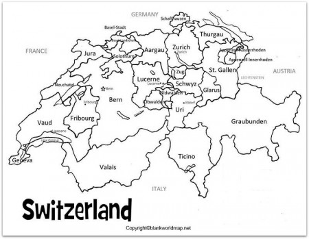 Pin by Puja kumari on Blank Map of Switzerland in 2021 | Flag coloring pages,  Country studies, Map of switzerland