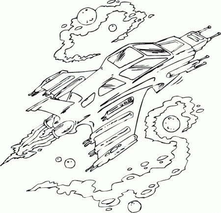 Space Ship Coloring (page 2) - Pics about space