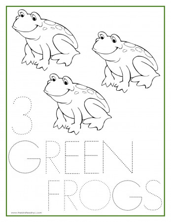 Numbers Coloring Sheets (1 - 5)