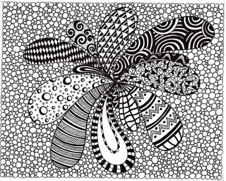 Coloring Pages Abstract Art Printable Zentangle Inspired 591046 ...
