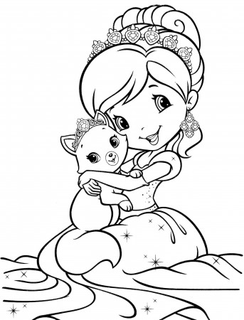 8 Pics of Strawberry Shortcake Cartoon Coloring Pages - Strawberry ...