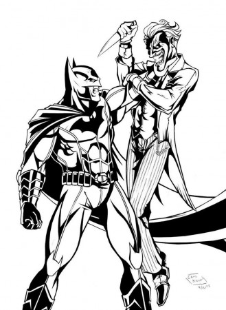 batman and joker coloring pages - High Quality Coloring Pages