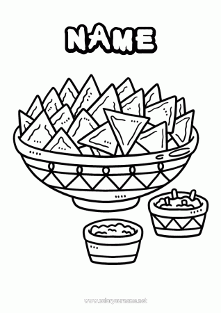 Coloring page No.1859 - Food Mexico Cinco de Mayo