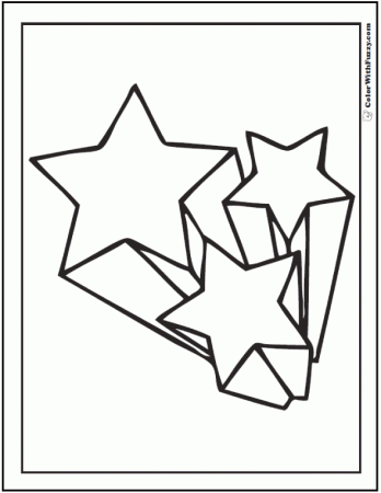 60 Star Coloring Pages ✨ Customize And Print Ad-free PDF