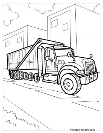 34 Truck Coloring Pages (Free PDF Printables)