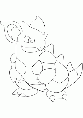 Nidoqueen (No.31) : Pokemon (Generation I) - All Pokemon coloring pages  Kids Coloring Pages