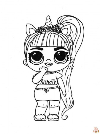Unicorn LOL Coloring Pages Printable and Free Sheets