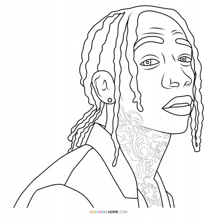 Wiz Khalifa coloring page