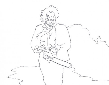 Leatherface Coloring Page - Free Printable Coloring Pages for Kids