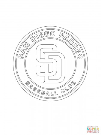 San Diego Padres Logo coloring page | Free Printable Coloring Pages