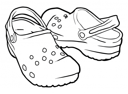 Crocs Coloring Pages - Coloring Pages For Kids And Adults