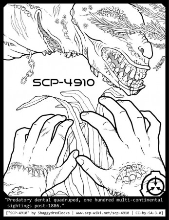 SCP Coloring Book Pages (Gore Warning for Fourth) | SCP Foundation Amino