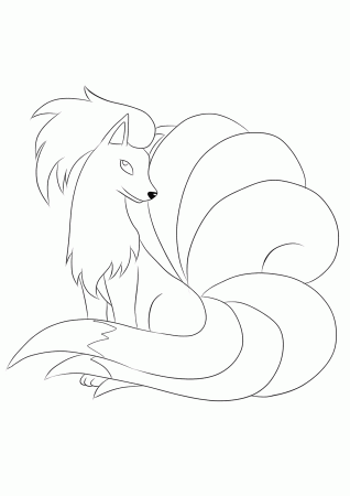 Ninetales (No.38) : Pokemon (Generation I) - All Pokemon coloring pages  Kids Coloring Pages