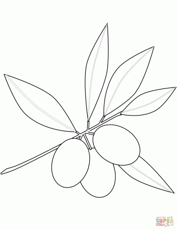 Olives coloring page | Free Printable Coloring Pages