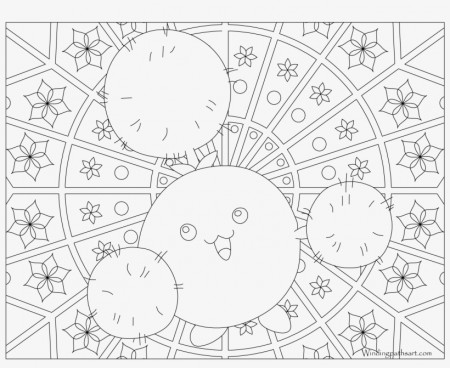 Adult Pokemon Coloring Page Jumpluff - 3300x2550 PNG Download - PNGkit