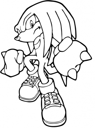 Kids-n-fun.com | Coloring page Sonic Sonic Knuckles