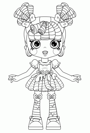 Shoppies Milly Mops Colouring Pages for Kids - Get Coloring Pages