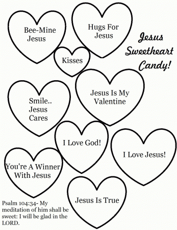 Valentine's Day Coloring Pages For Sunday School