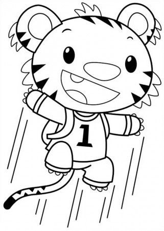 Rintoo Jump so High in Ni Hao Kai Lan Coloring Page