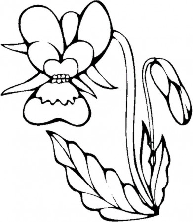 New Coloring Page: Flower Coloring Pages For Girls Easy Printable ...