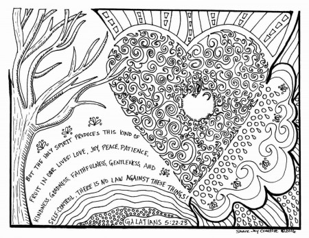 Fruit Of The Holy Spirit Coloring Pages the fruit of the holy ...