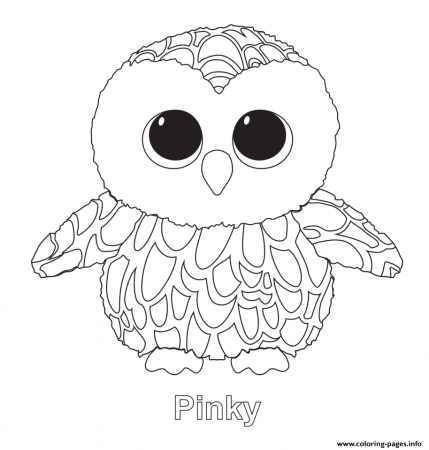 Pinky Beanie Boo Coloring Pages Printable