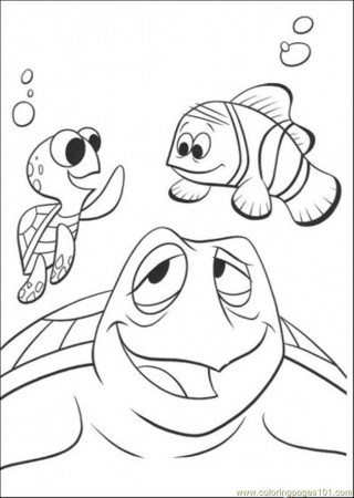 Coloring Pages In School (Cartoons > Finding Nemo) - free 