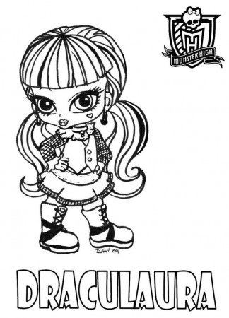 Monster High Babies Coloring Pages | Coloring pages to print and colo…