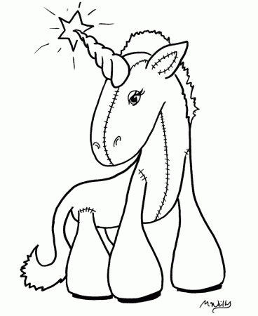 Anime Coloring Pages | Anime Unicorn Coloring Page and Kids 