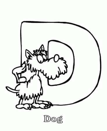 ABC Coloring Sheets - Cartoon Animal Alphabet Activity Sheets 