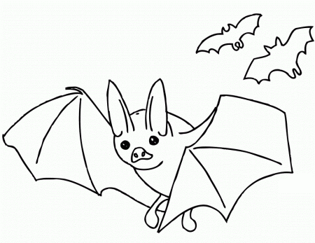 bat coloring pages printable | Coloring Picture HD For Kids 