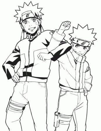 Naruto Cartoon Anime Coloring Page | Free Printable Coloring Pages