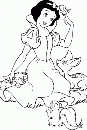 Disney Snow White Coloring Book Coloring Pictures Snow White And 