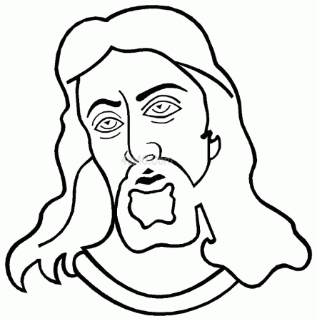 Holy Face of Jesus Coloring Page, Printable Holy Face of Jesus 