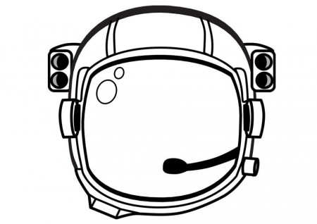Coloring page Astronaut Helmet - img 17346.