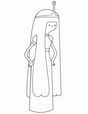 Princess Bubblegum For Girls Coloring Page | Free Printable 