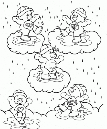 Sleeping Care Bear Coloring Printable - Care Bear Coloring Pages 