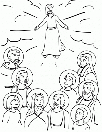 Catholic Saints Coloring Pages 528 | Free Printable Coloring Pages