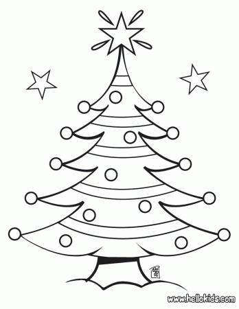 Christmas Tree Coloring Pages - Picture 25 – Christmas Tree 