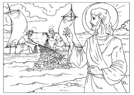 Coloring page fishers of men - img 25929.