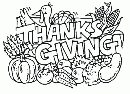 Thanksgiving Coloring Pages (2) | Coloring Kids