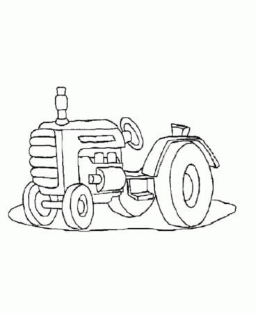 Learning Years: Coloring Pages - Cars and Vehicles - Farmer & Tractor