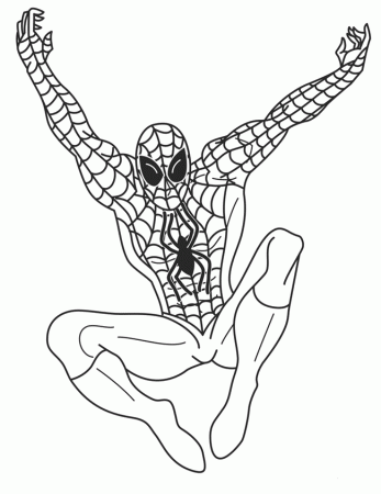 spiderman color pages for kids | Online Coloring Pages