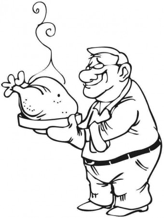 Thanksgiving Turkey Colouring Pages Printable For Kids & Boys - #