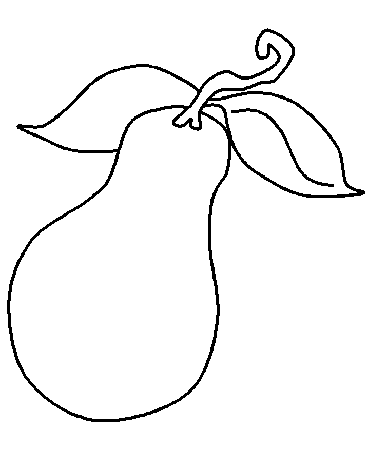 pear fruit Colouring Pages