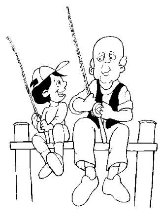 Fishing-coloring-8 | Free Coloring Page Site