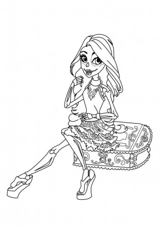 Monster High Coloring Pages for Kids - Free Printable Monster High 