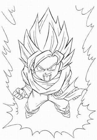 dbz coloring pages 3