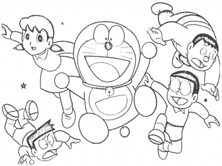 Doraemon Shizuka 2 Coloring Page - Anime Coloring Pages